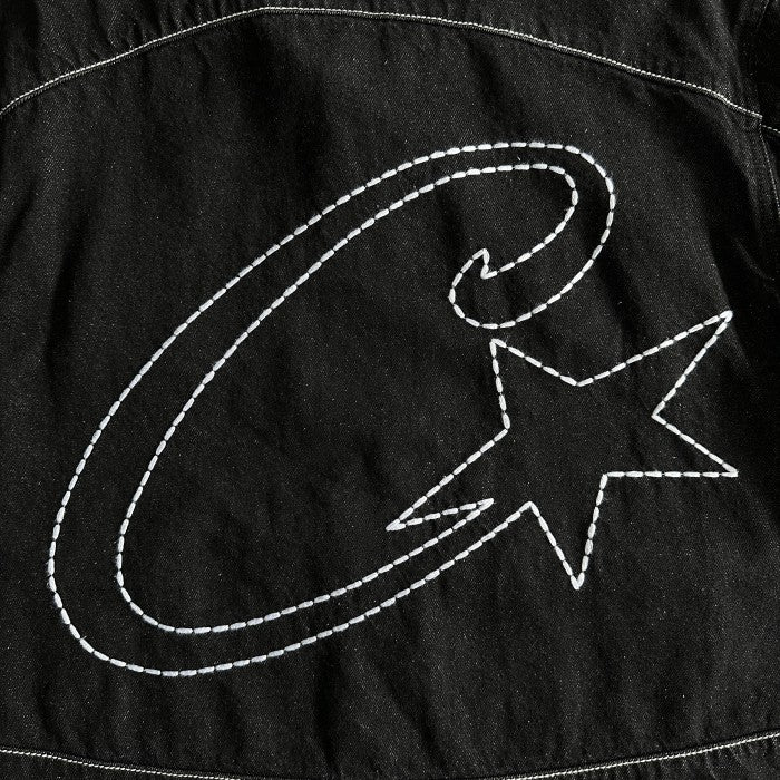 Corteiz C-Star Denim Trucker Jacket Black