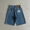 Corteiz C-Star Denim Jorts - Blue