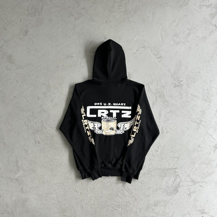 Corteiz Gasolina Double Zip Hoodie & Pants Set - Black
