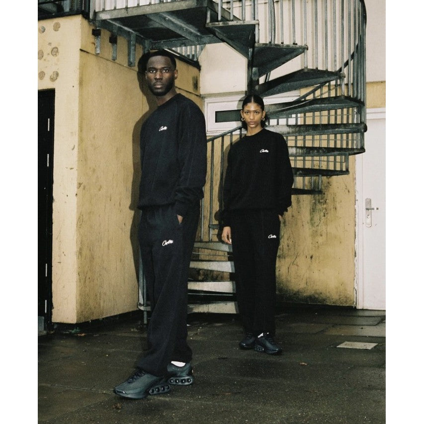 Corteiz HMP V2 Sweatshirt & Sweatpants Suit / Set - Black