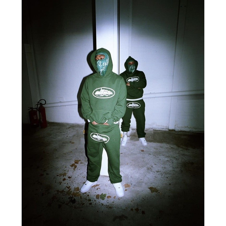 Corteiz OG Alcatraz - Hoodie/Sweatpants/Set - Green - Set