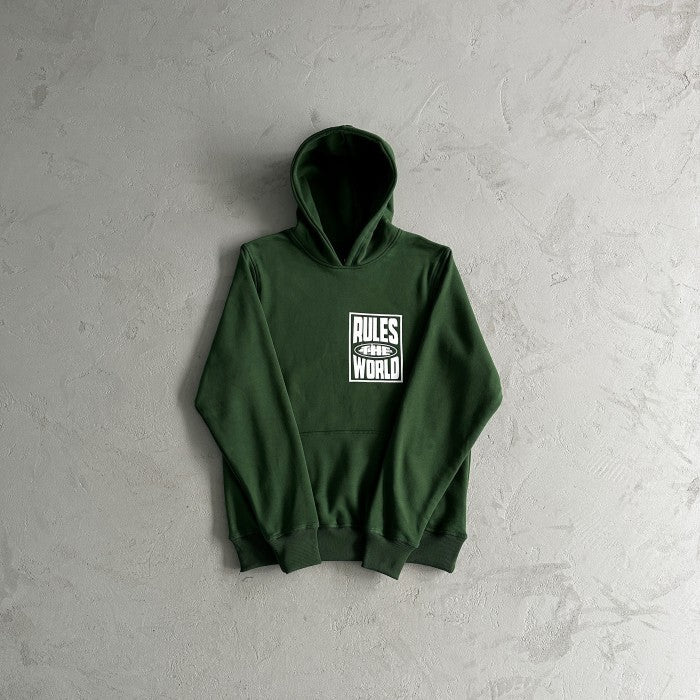 Corteiz R.T.W rul*s the world Hoodie & Shorts Set / Suit - Forest Green