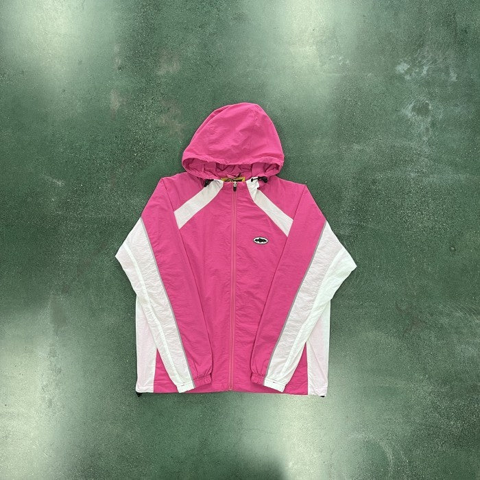 Corteiz Spring Jacket - Alcatraz Sun & Rain Pink Windbreaker