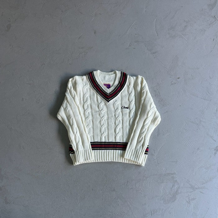 Corteiz Wimbledon Knit Sweater - White