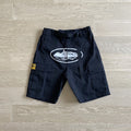Corteiz Alcatraz Cargo Shorts - Black