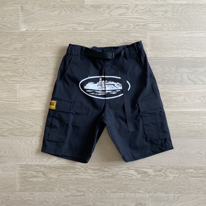 Corteiz Alcatraz Cargo Shorts - Black