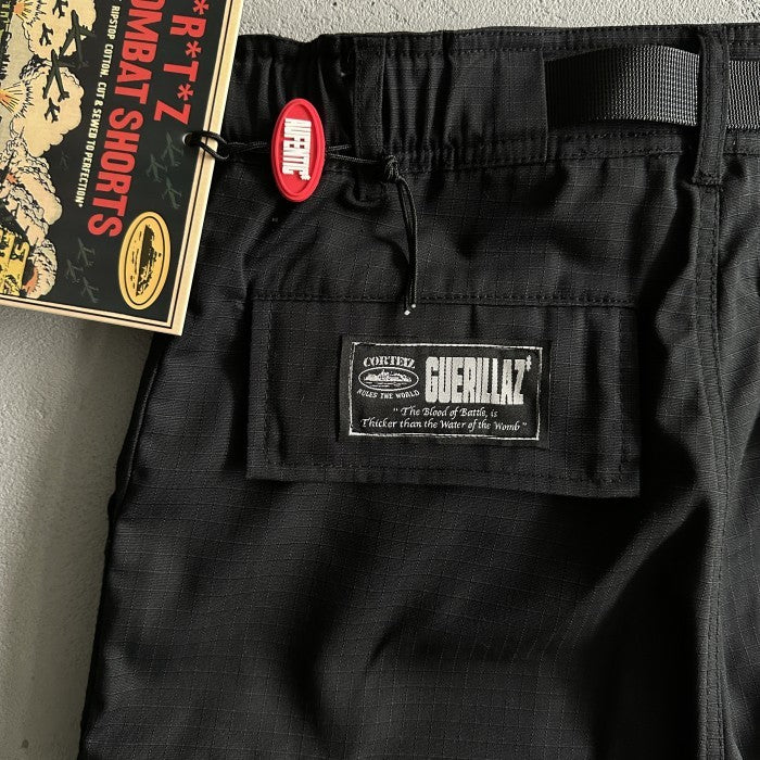 Corteiz Alcatraz Cargo Shorts - Triple Black