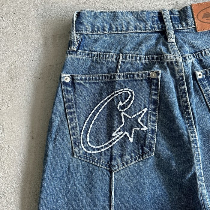 Corteiz C-Star Denim Jorts - Blue