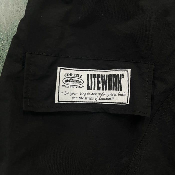 Corteiz Nylon Cargo Shorts - Black