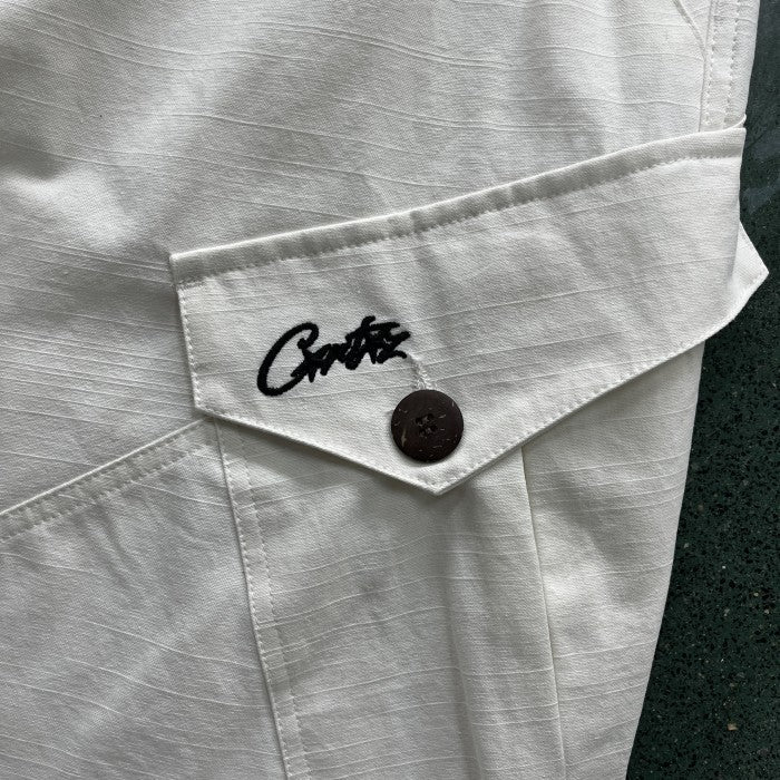 Corteiz Storm Cargo Pants - White