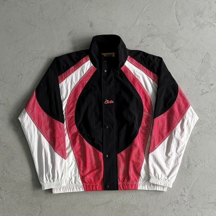 Corteiz Vertigo Shuku Tracksuit - Jacket Pants Set - Black/Red