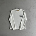 Corteiz 5 Starz Alcatraz Waffle Long Sleeve Tee - White
