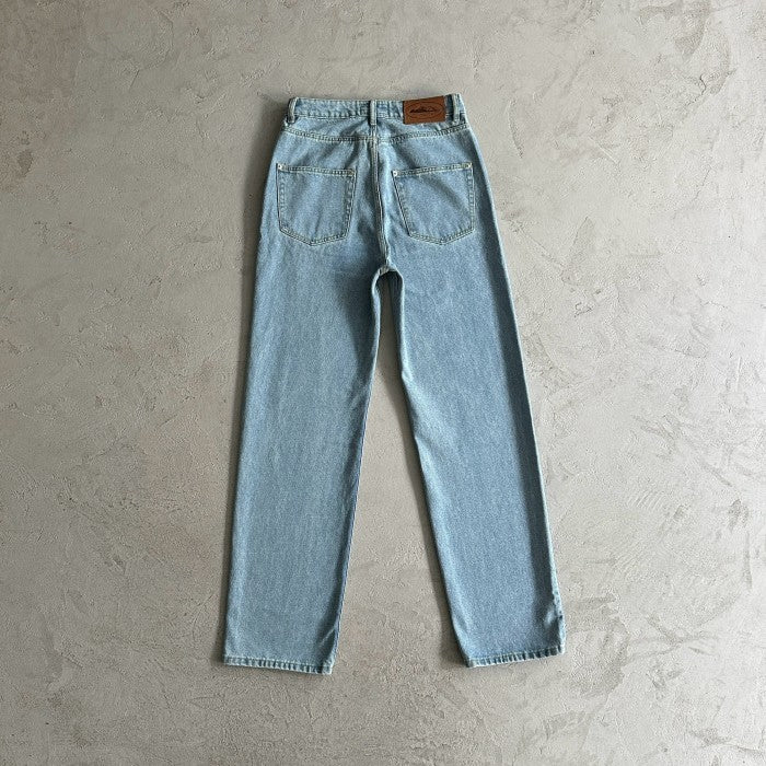 Corteiz Alcatraz Baggy Jeans - Washed Blue