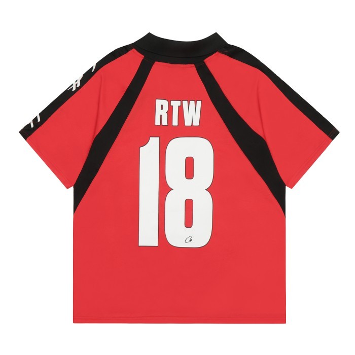 Corteiz Alcatraz Football Jersey Red - FW23