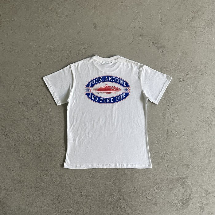 Corteiz Fuck Around Tee - White/Blue