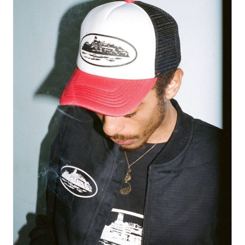 Corteiz Hat Trucker Alcatraz White/Red