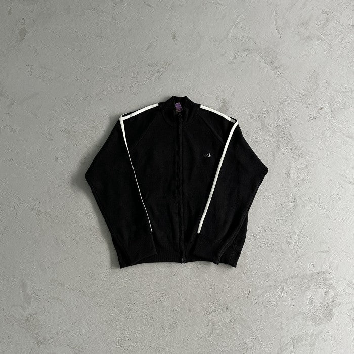 Corteiz Knit Zip Up Fleece Jacket - Black