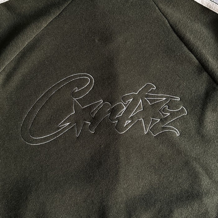 Corteiz Knit Zip Up Fleece Jacket - Olive