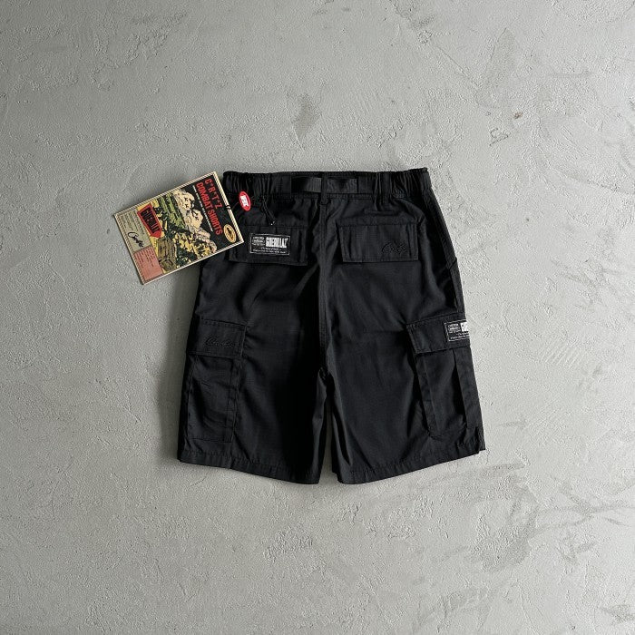 Corteiz Alcatraz Cargo Shorts - Triple Black