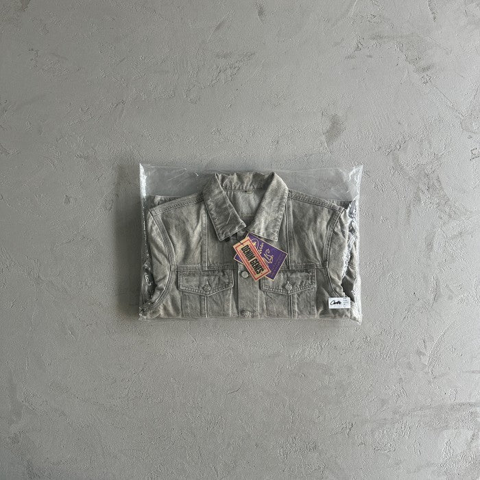 Corteiz C-Star Denim Trucker Jacket Grey