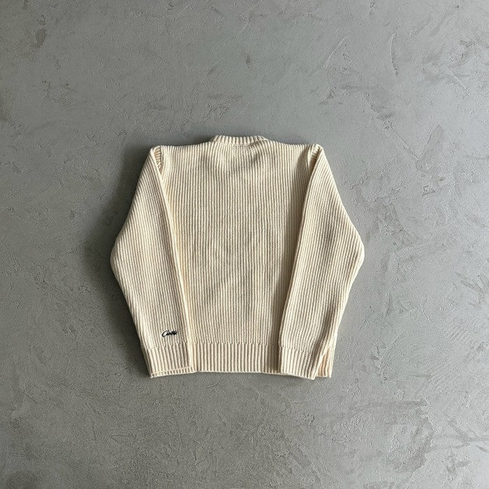 Corteiz Crest Knit Sweater - Off White