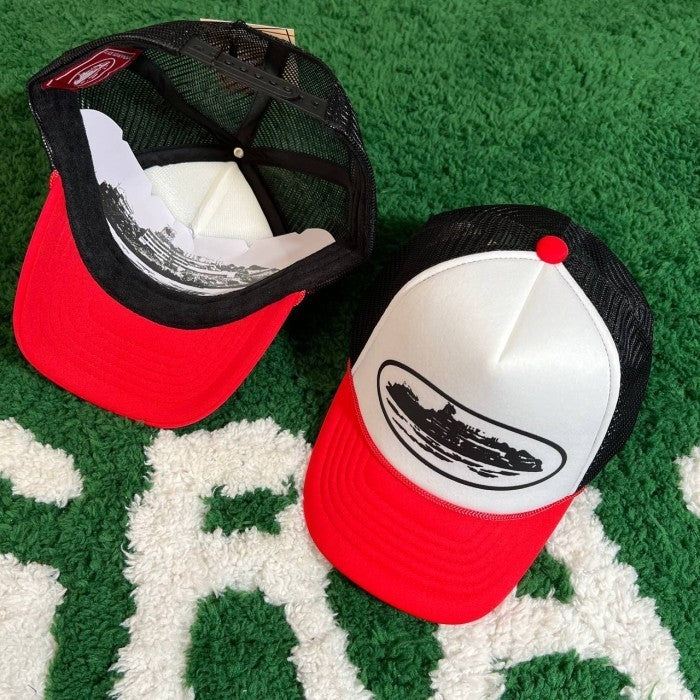 Corteiz Hat Trucker Alcatraz White/Red
