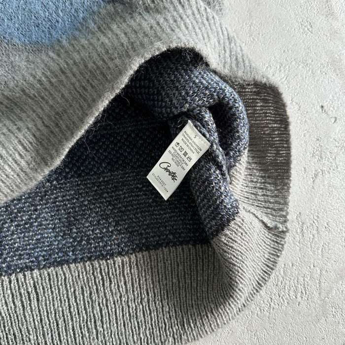 Corteiz Mohair Knit Sweater - Ocean Camo