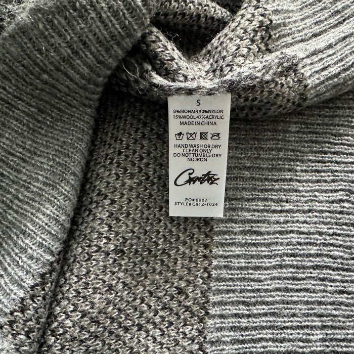 Corteiz Mohair Knit Sweater 'Grey Camo'