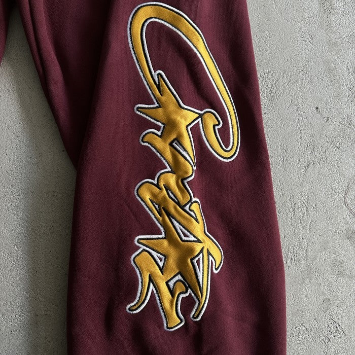 Corteiz Satin Applique Allstarz Hoodie & Pants Set/Suit - Maroon
