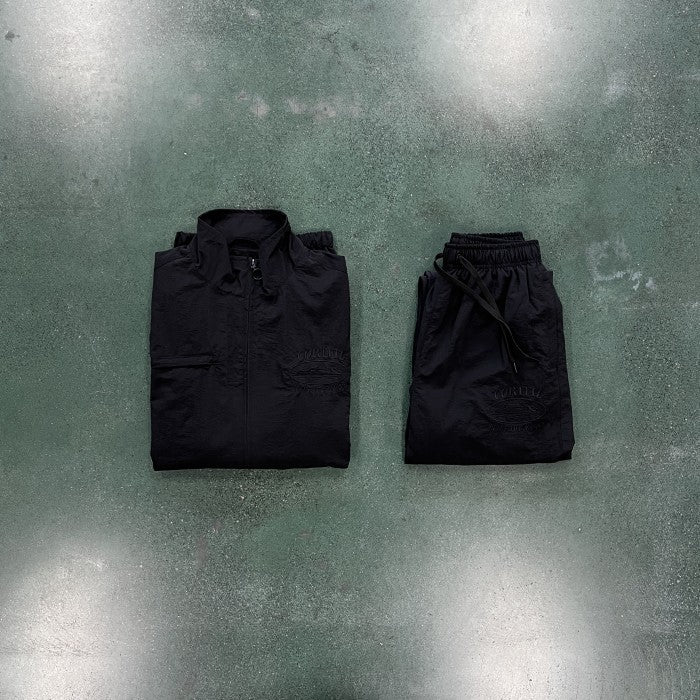 Corteiz Shukushuku Tracksuit - Jacket & Pants Set - Triple Black