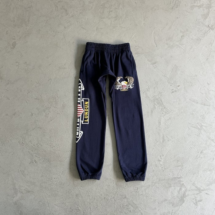 Corteiz Dipset 3D Eagle Zip-Up Sweatpants - Navy