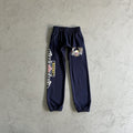 Corteiz Dipset 3D Eagle Zip-Up Sweatpants - Navy
