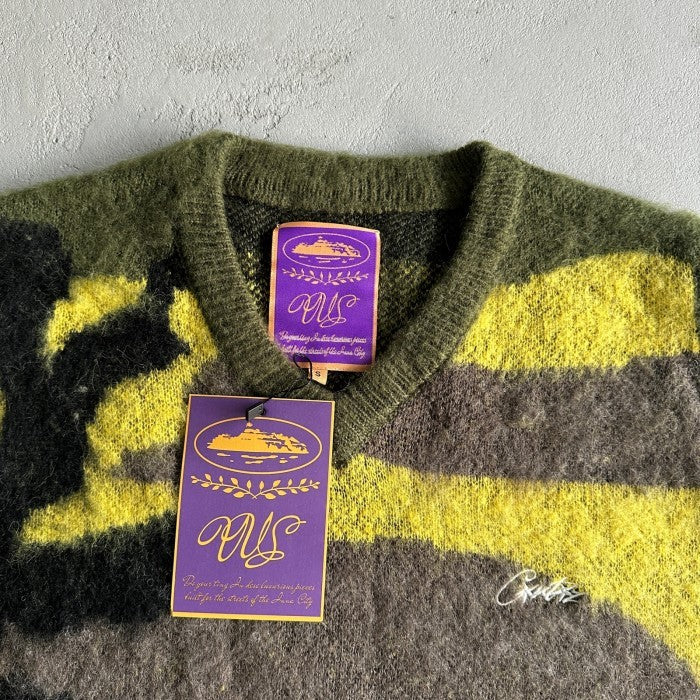 Corteiz Mohair Knit Vest - Gutta Camo