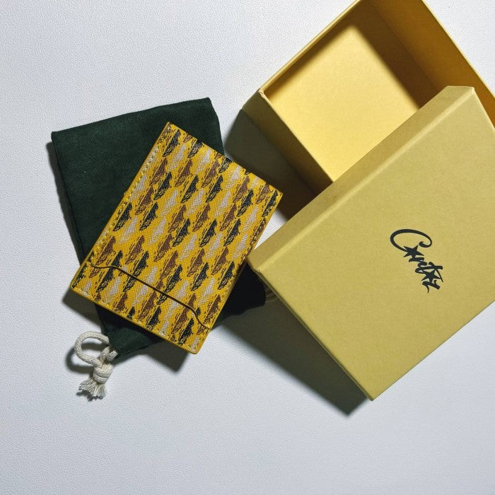 Corteiz VVS Leather Card Holder - Yellow SS23