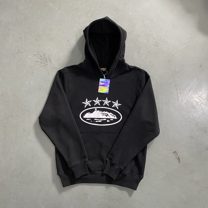 Corteiz 4 Starz Alcatraz Hoodie & Pants Suit / Set - Suits, Black
