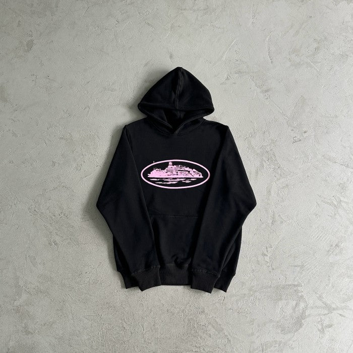 Corteiz Alcatraz V2 Hoodie - Black/Pink