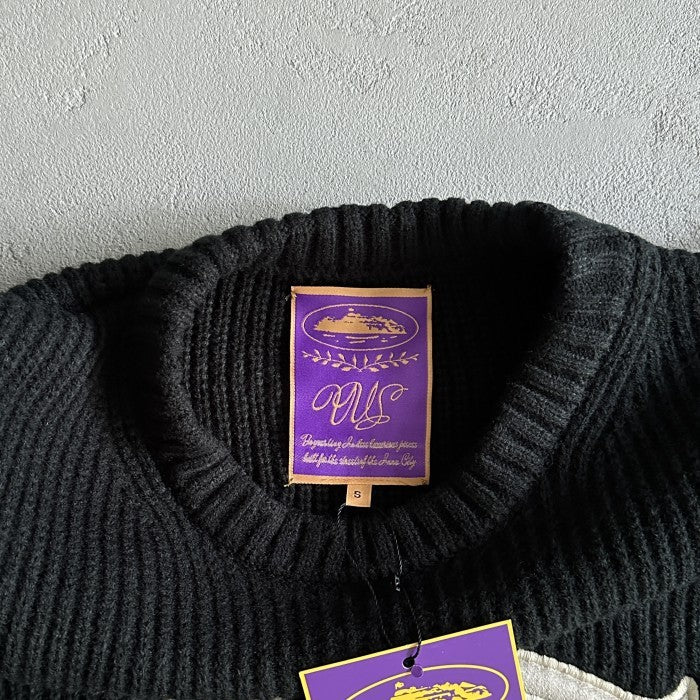 Corteiz Crest Knit Sweater - Black