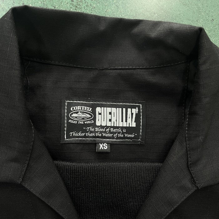 Corteiz Guerillaz Drilltop Jacket - Triple Black