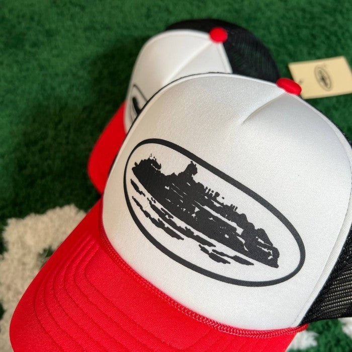 Corteiz Hat Trucker Alcatraz White/Red