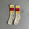 Corteiz Retro Socks 'White/Red/Yellow'