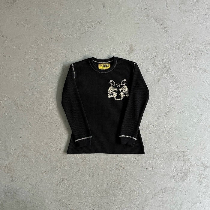 Corteiz Tiger Contrast Waffle Long Sleeve Tee
