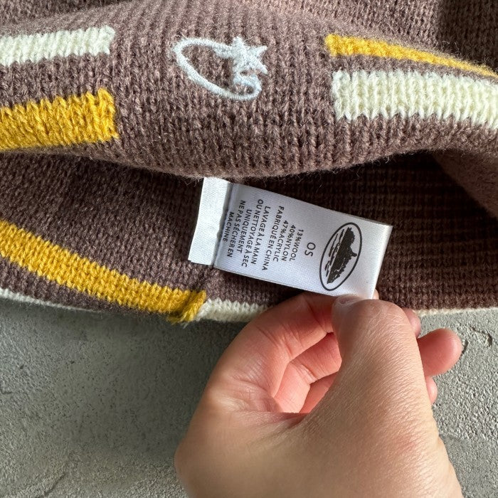 Corteiz VVS Knit Beanie 'Mocha'