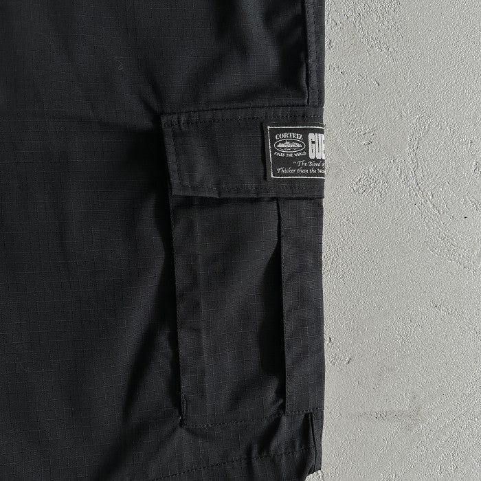 Corteiz Alcatraz Cargo Shorts - Triple Black