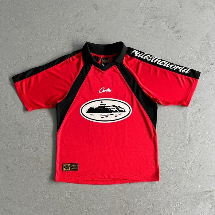 Corteiz Alcatraz Football Jersey Red - FW23