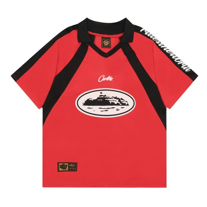 Corteiz Alcatraz Football Jersey Red - FW23