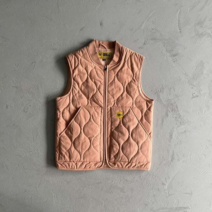 Corteiz Allstarz Padded Gilet Vest - Salmon