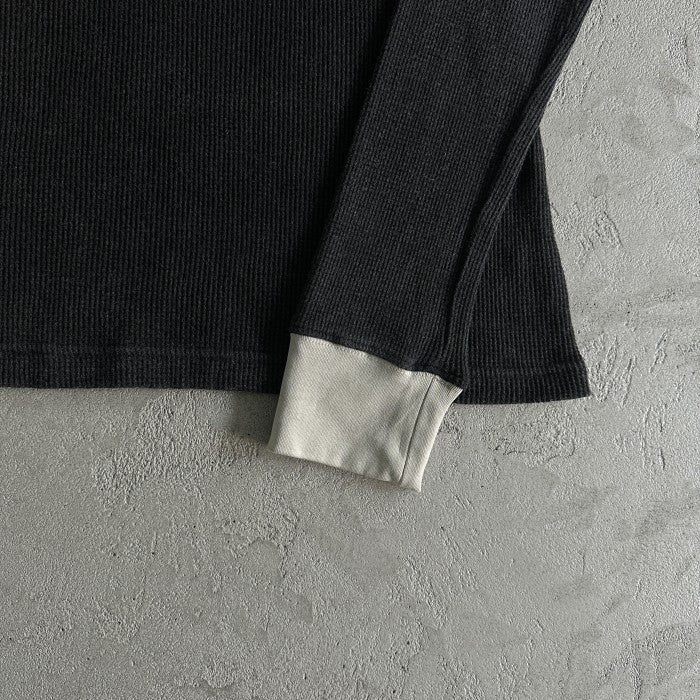 Corteiz Dipset Eagle Waffle Long Sleeve Tee - Washed Black