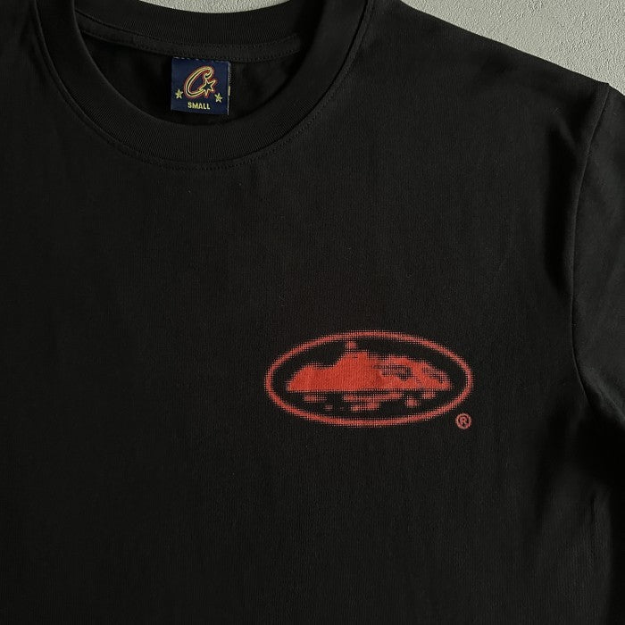 Corteiz Halftone Island Tee - Black/Red