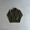 Corteiz Knit Zip Up Fleece Jacket - Olive