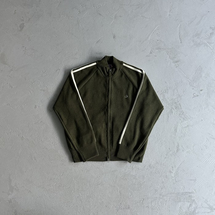 Corteiz Knit Zip Up Fleece Jacket - Olive